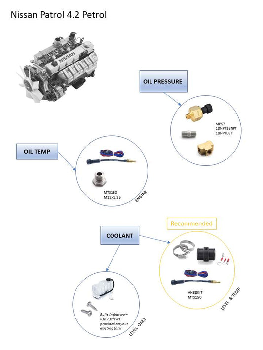 Nissan Patrol 4.2 Petrol kit for EMS3